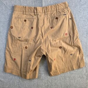 Polo Ralph Lauren Shorts Men 29Tan Khaki Embroidered Crest Stretch Classic Fit